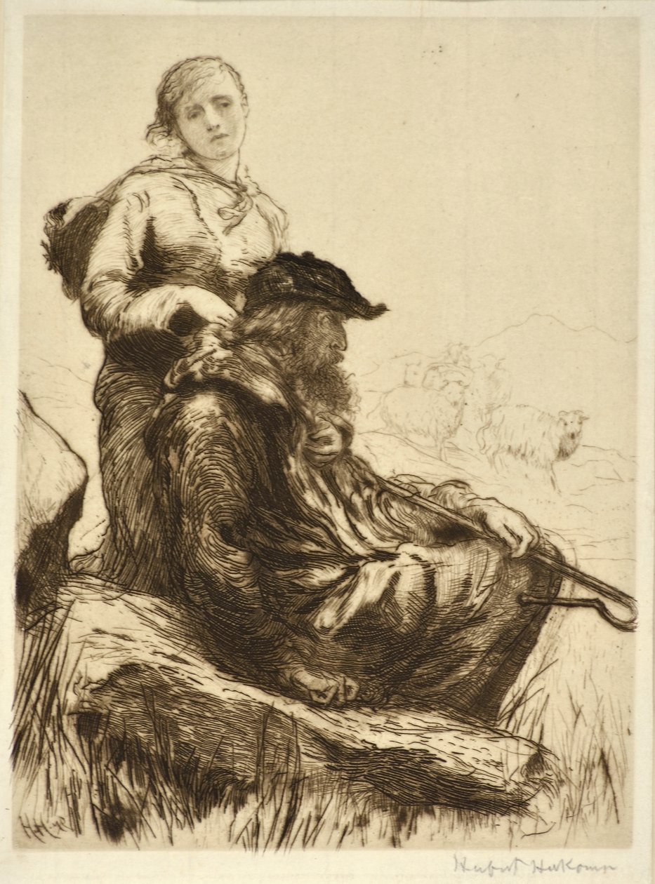 The Shepherd and his Daughter by Hubert von Herkomer