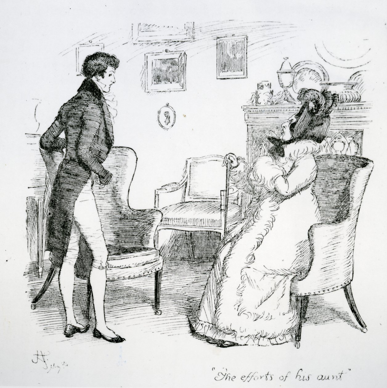 The efforts of his aunt, illustration from 