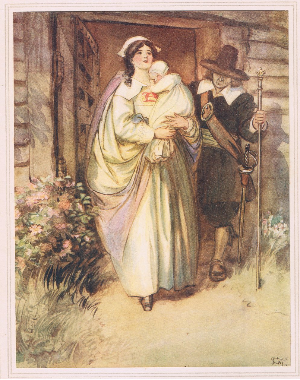 The Young Lady Stood Fully Revealed by Hugh Thomson