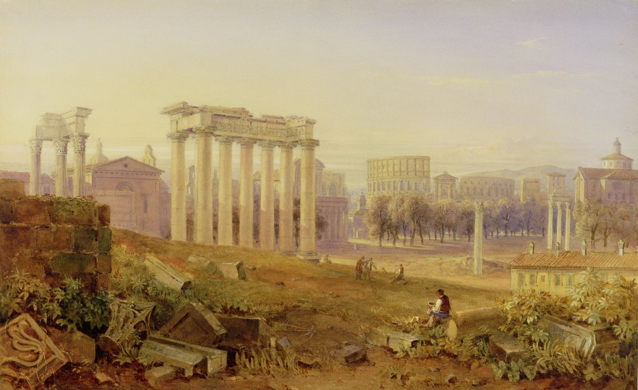 Across the Forum, Rome by Hugh William Williams