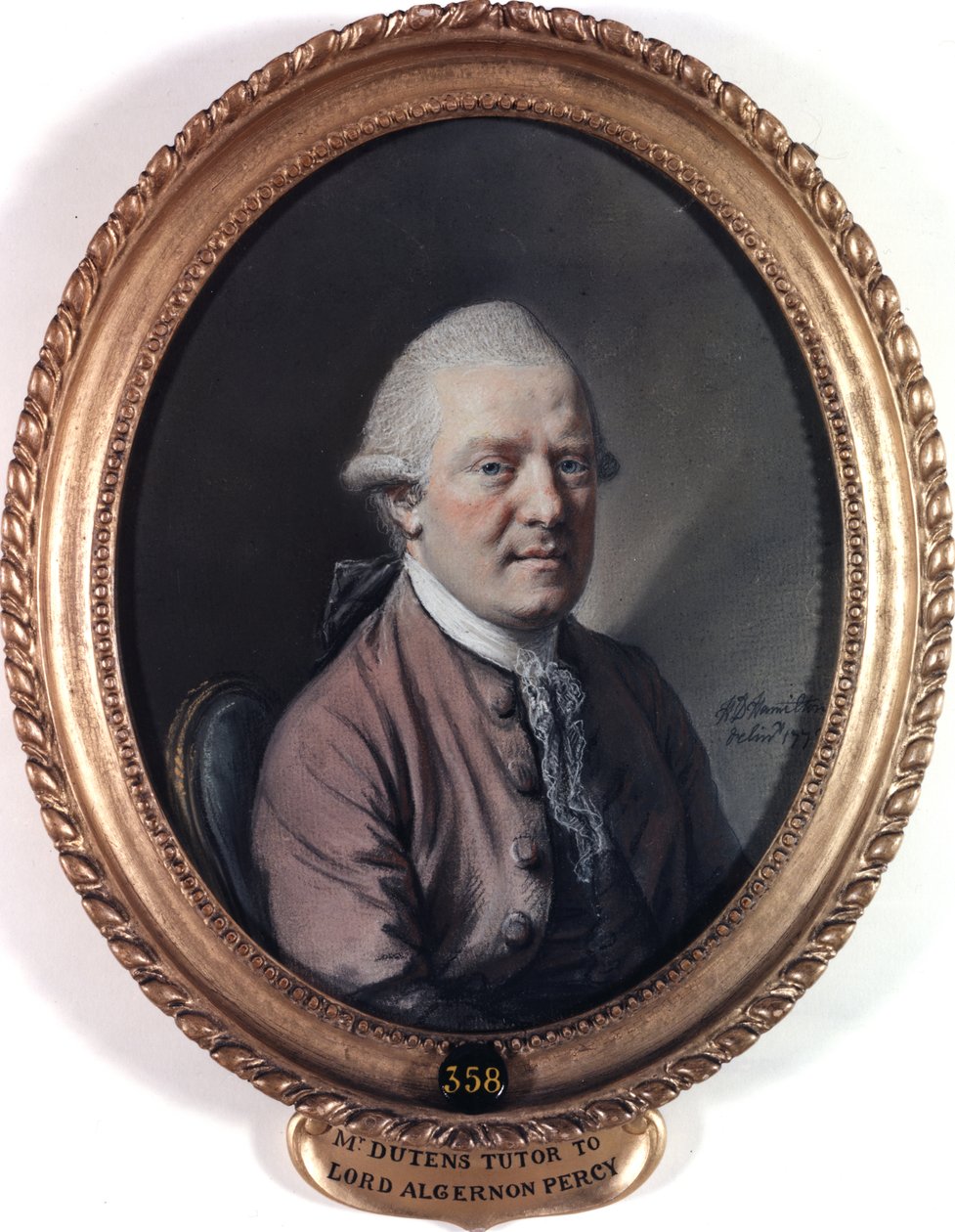 Portrait of Mr Louis Dutens, 1773 by Hugh Douglas Hamilton