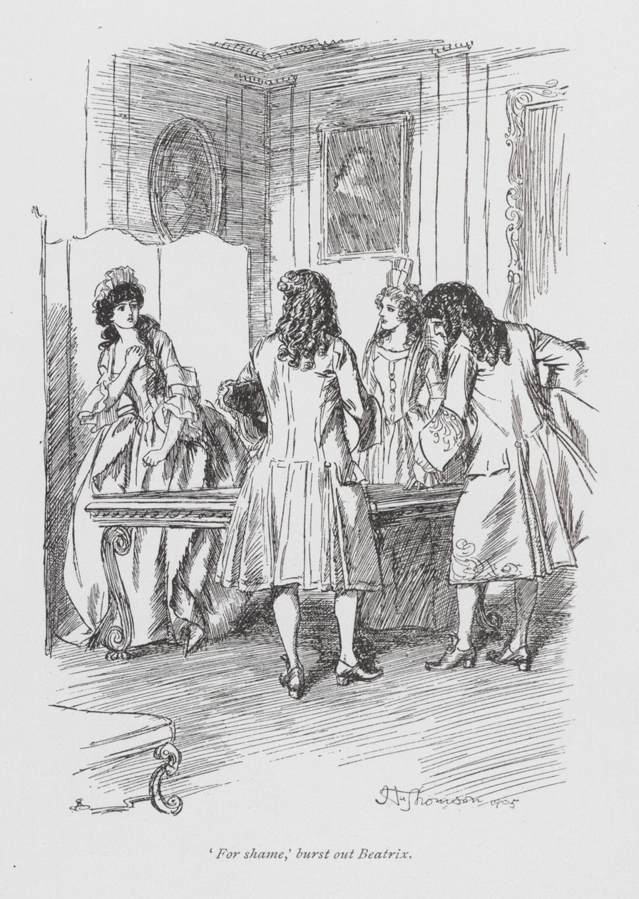 Illustration for The History of Henry Esmond by William Makepeace Thackeray by Hugh Thomson
