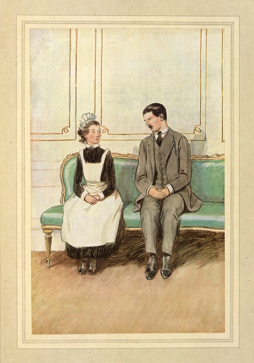 Lord Loam and a maid, seated, from 