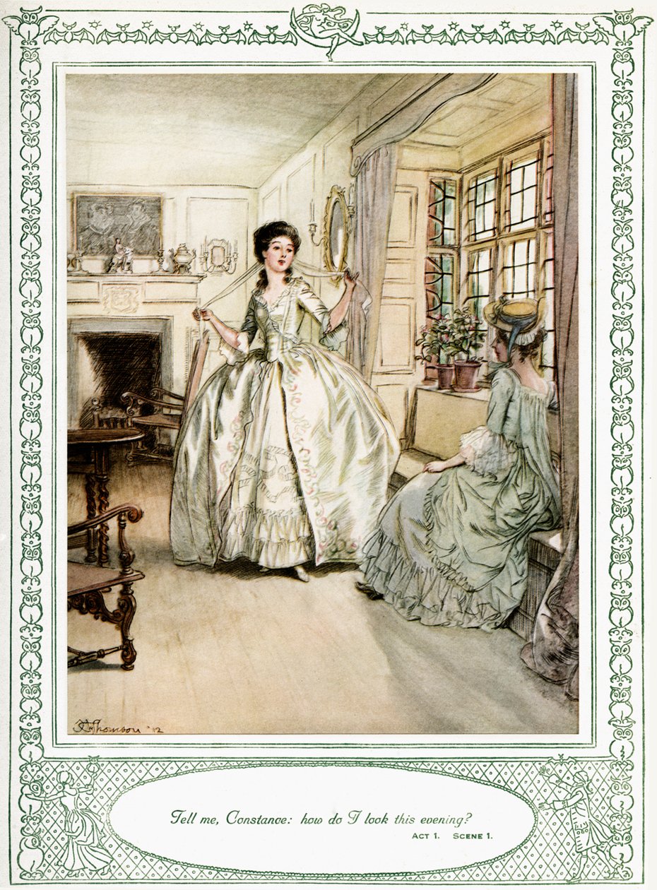 She Stoops to Conquer by Hugh Thomson