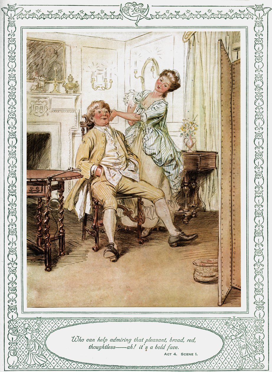 She Stoops to Conquer by Hugh Thomson