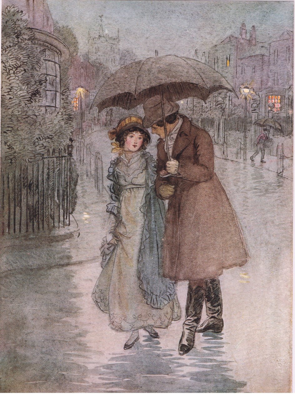 Phoebe: "It was raining, and my face was wet." by Hugh Thomson