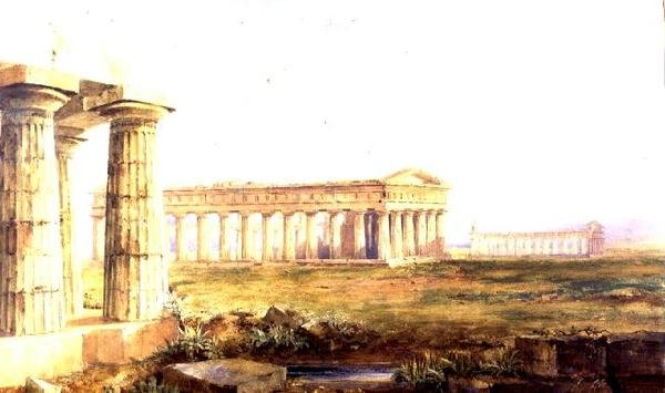 The Temples at Paestum by Hugh William Williams