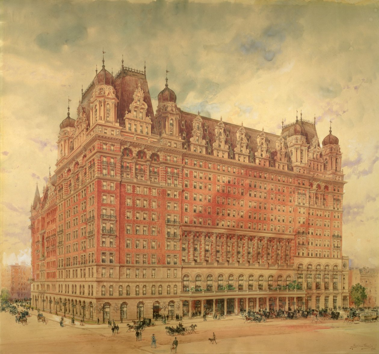 The Waldorf Astoria Hotel by Hughson Frederick Hawley