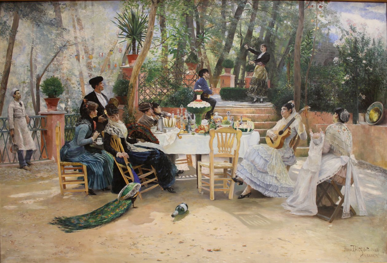 Lunch during La Feria in Granada by Hugo Birger