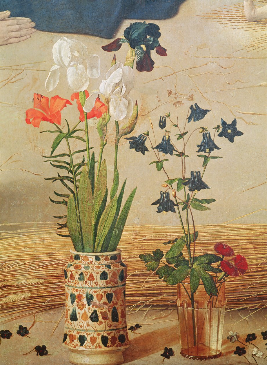 Flower (detail) by Hugo van der Goes