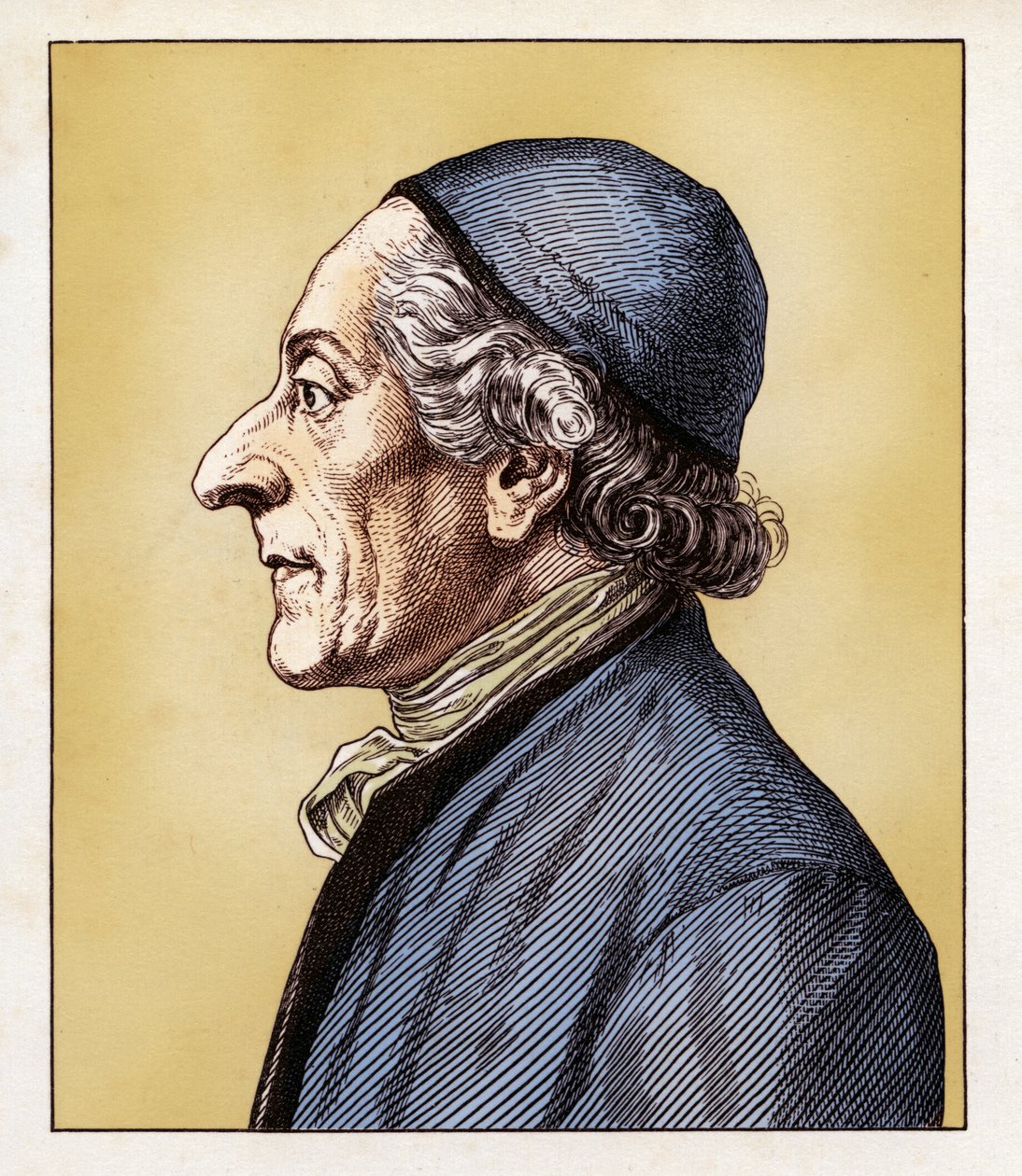 Johann Caspar Lavater (11 November 1741-2 January 1801) (engraving) by Hugo Bürkner