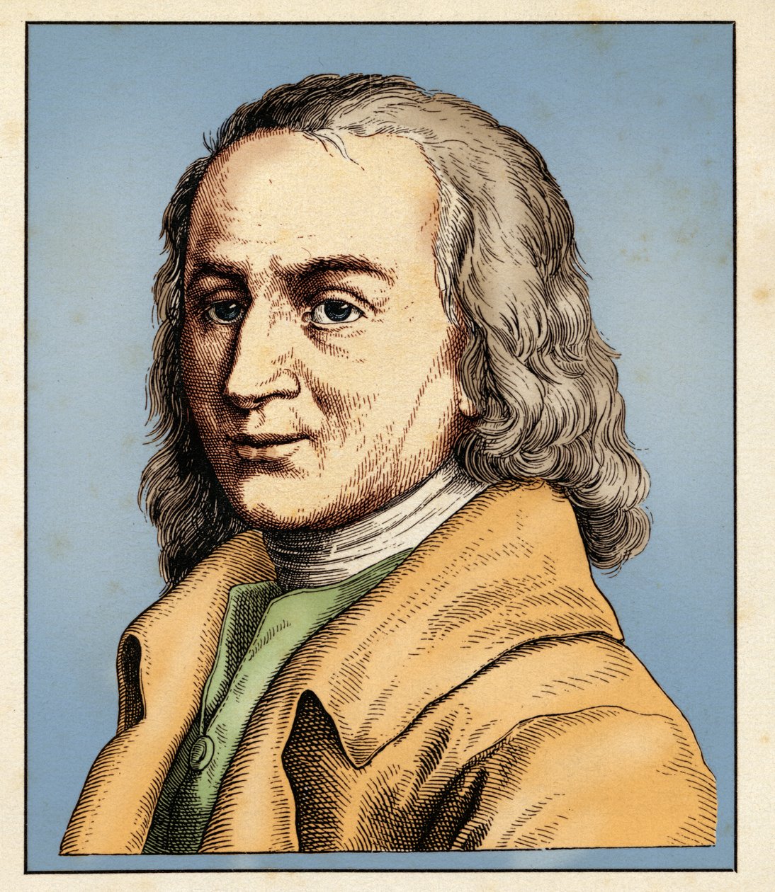 Matthias Claudius (engraving) by Hugo Bürkner