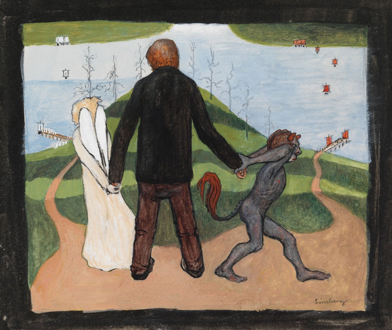 At the Crossroads by Hugo Simberg