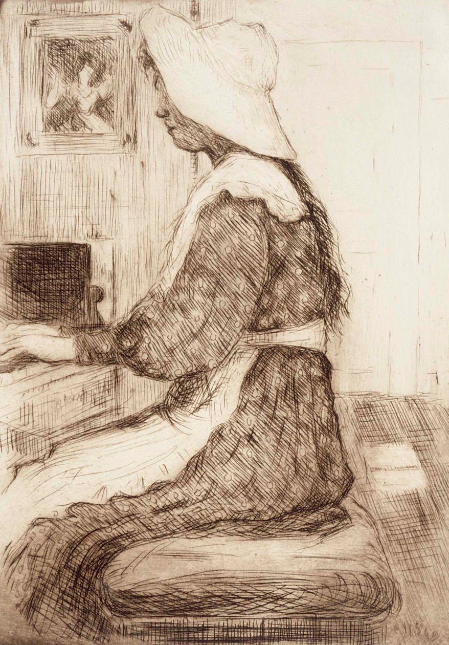 At the Piano by Hugo Simberg