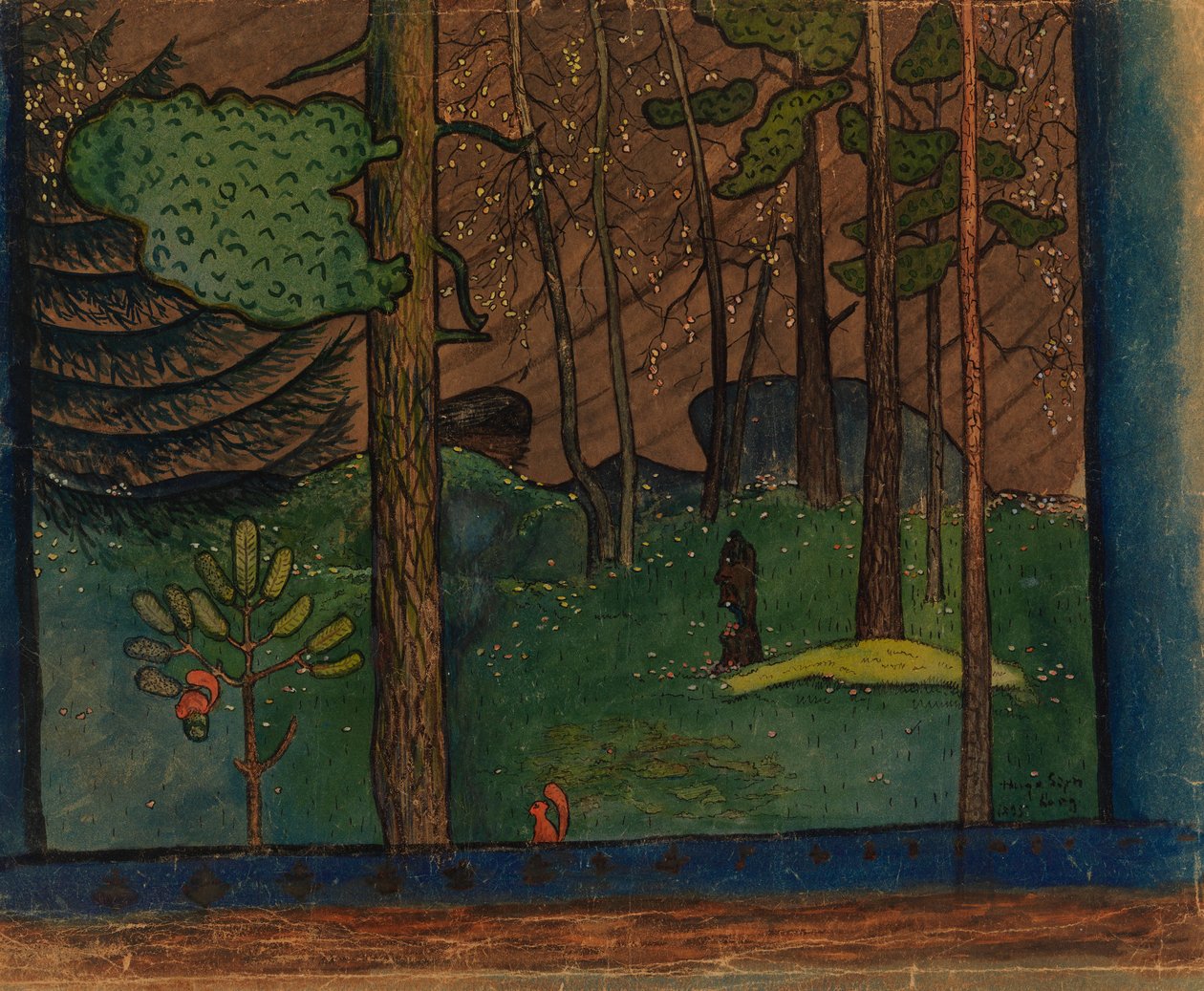 Autumn in the Forest by Hugo Simberg