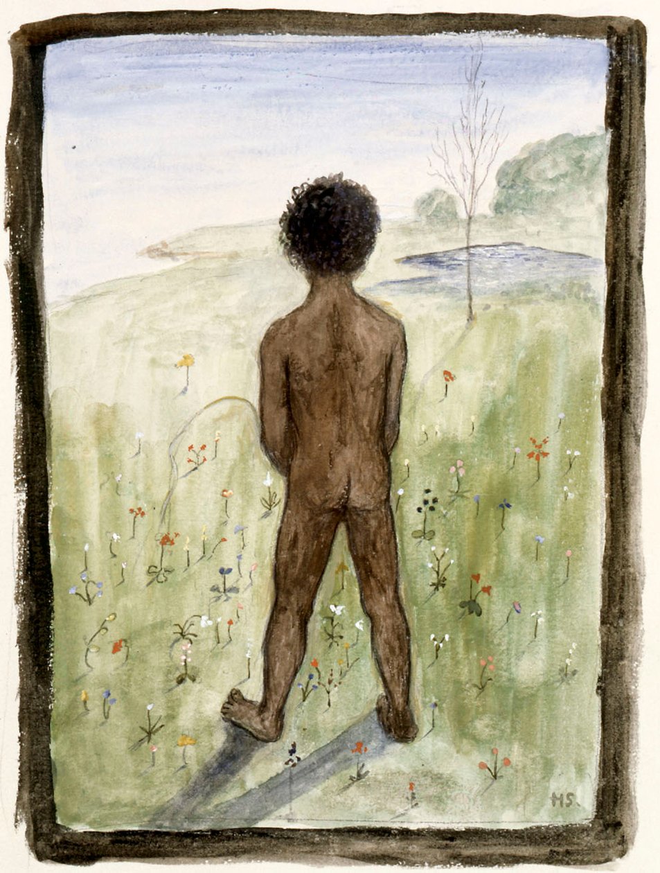 Boy on the Meadow by Hugo Simberg