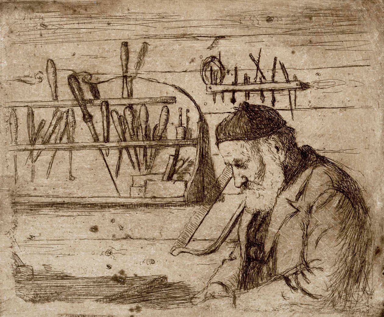 Father in His Workshop by Hugo Simberg