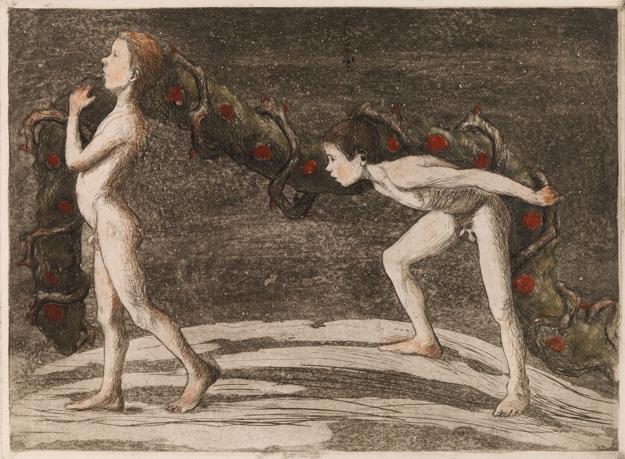 Garland Bearers II by Hugo Simberg