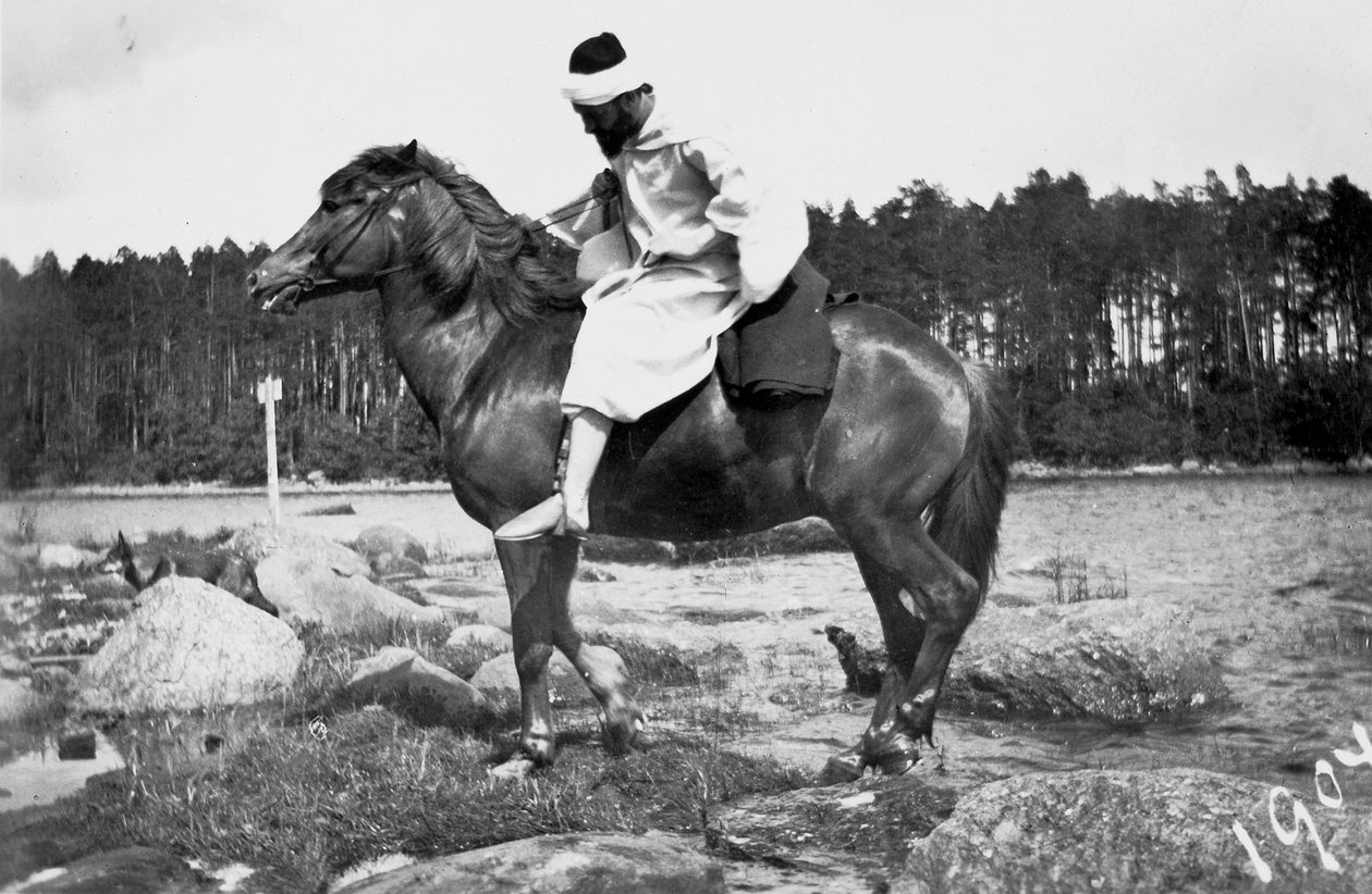 Hugo Simberg as a Sheikh by Hugo Simberg