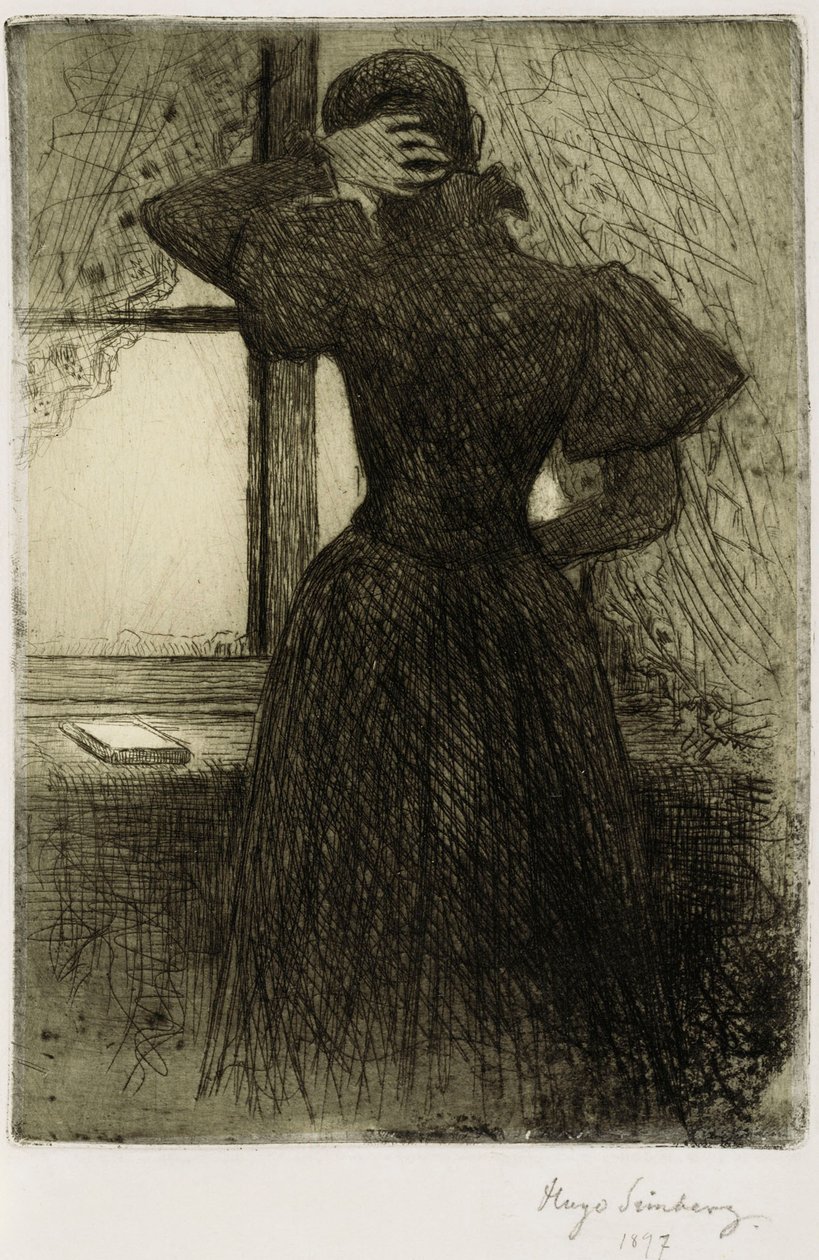 In Thought by Hugo Simberg