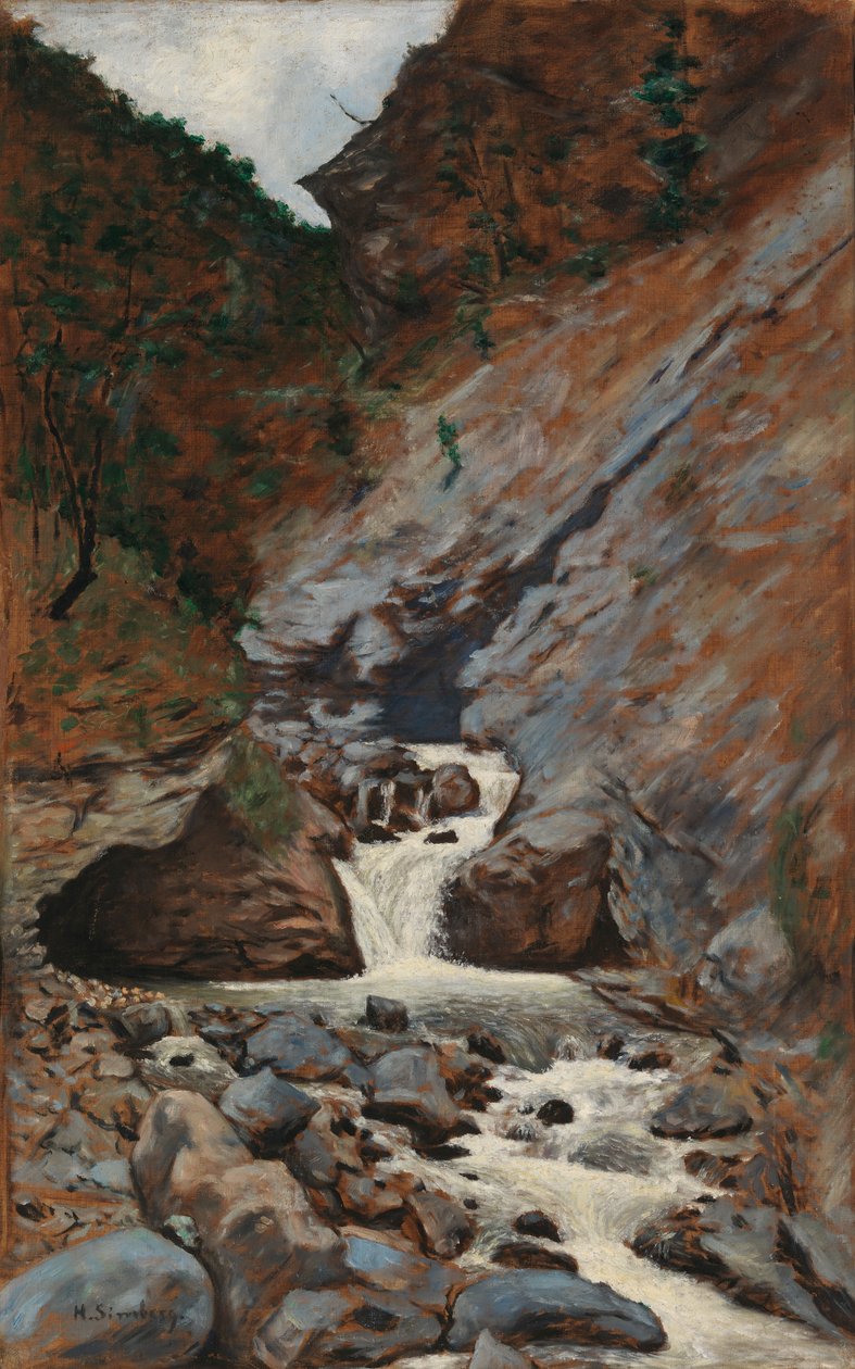 Mountain Stream in Caucasia by Hugo Simberg