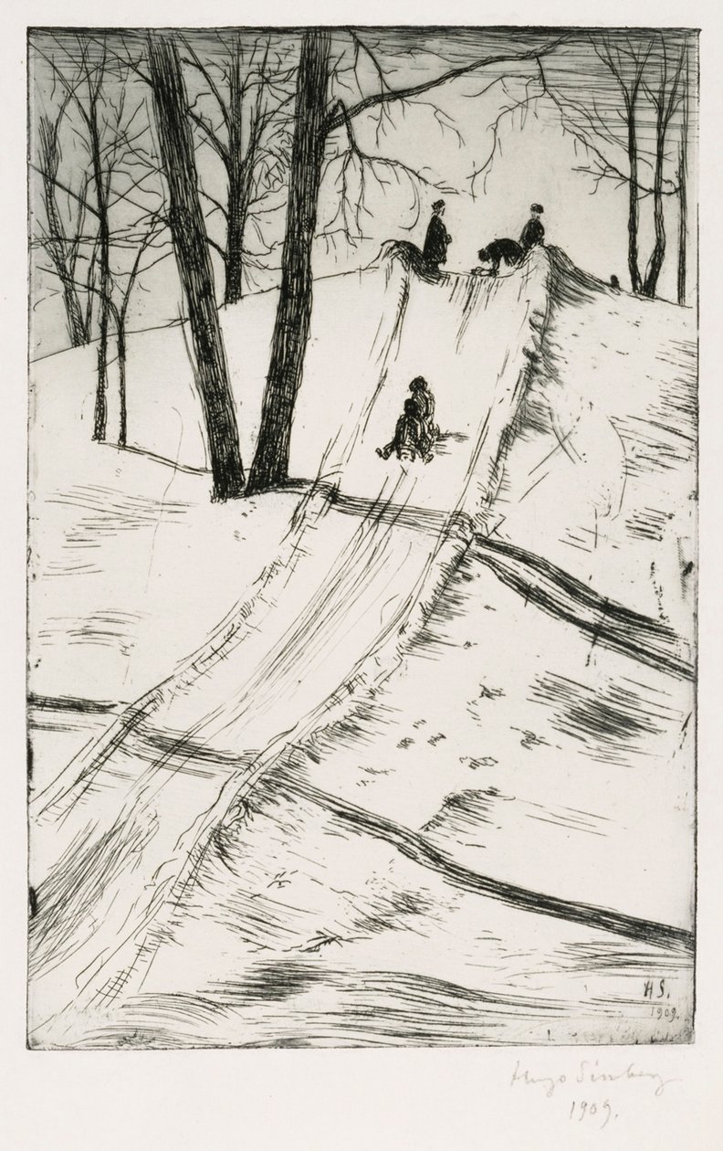 Sledge Slide by Hugo Simberg
