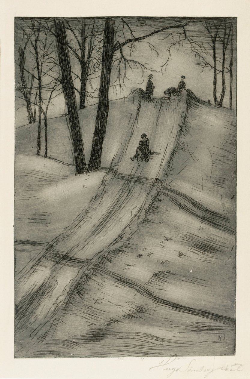 Sledge Slide by Hugo Simberg