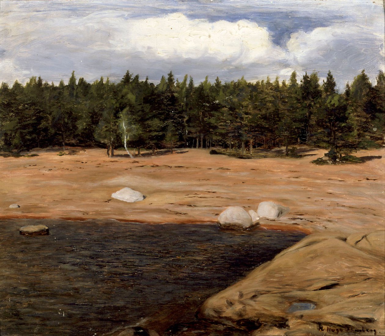 The Beach, Niemenlautta by Hugo Simberg