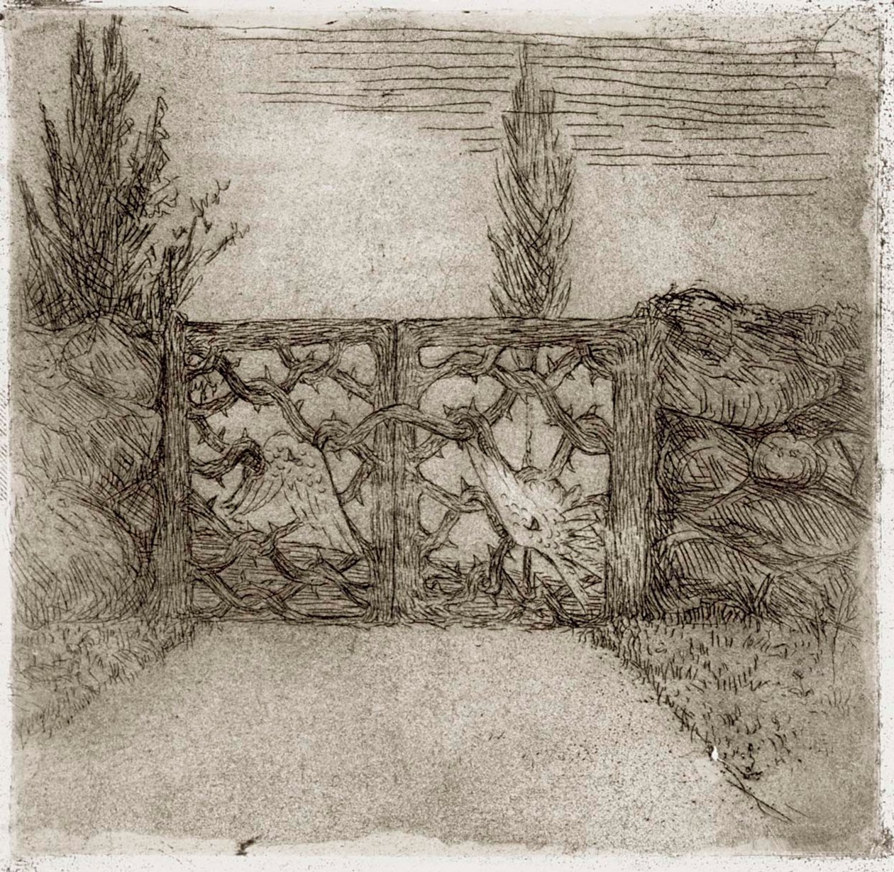 Thorn Gate by Hugo Simberg