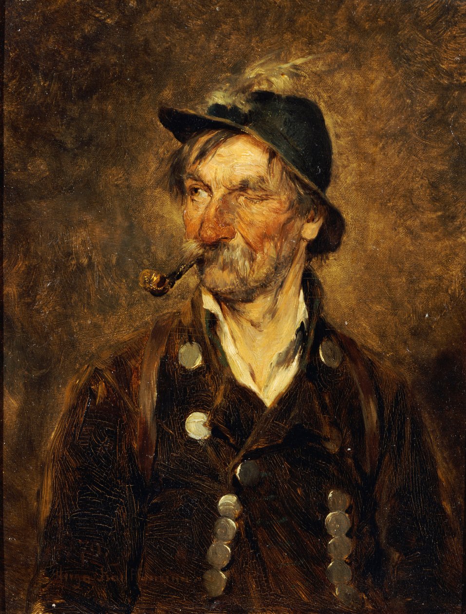 The Old Hunter, 1879 by Hugo Wilhelm Kauffman