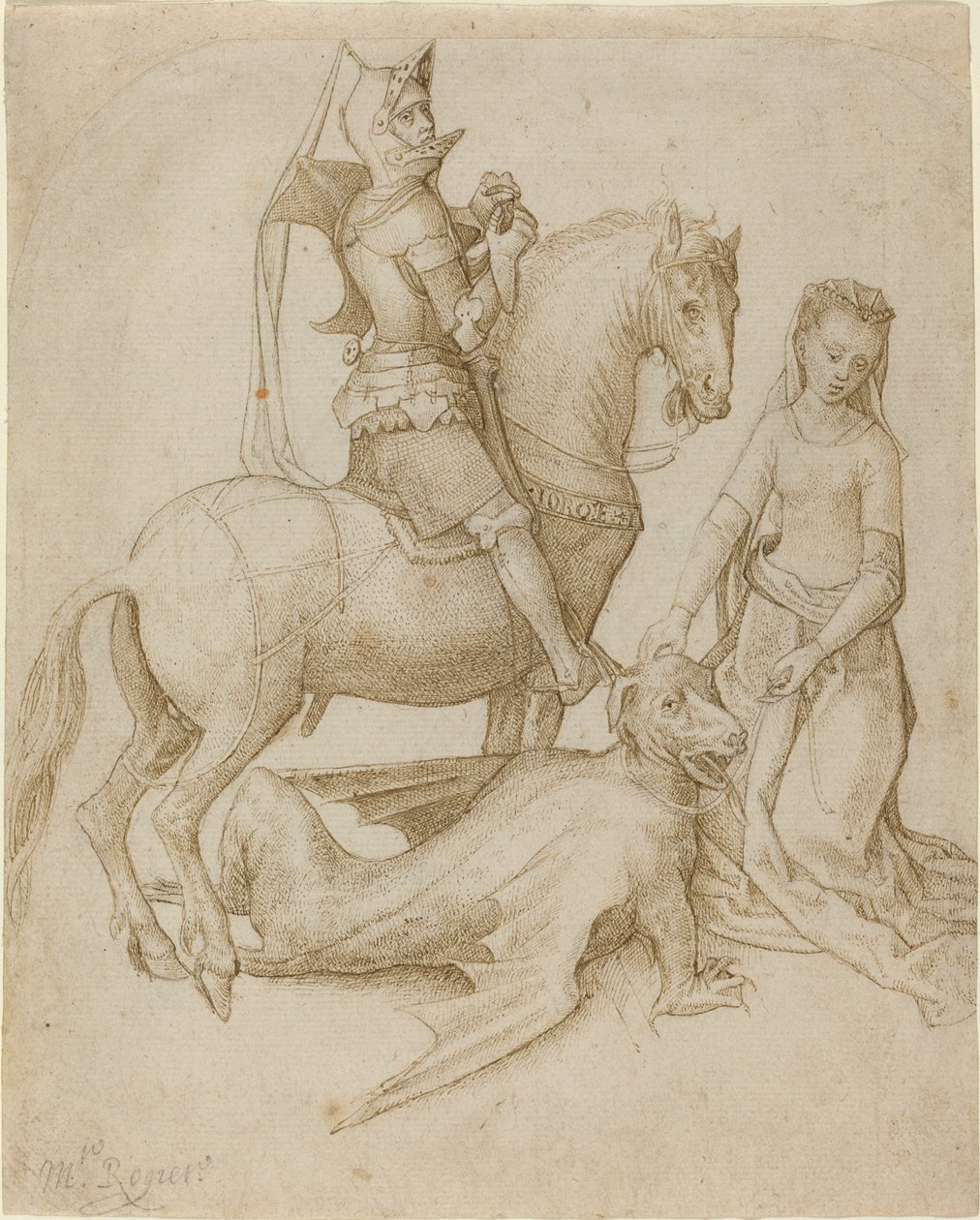 Saint George and the Dragon by Hugo van der Goes