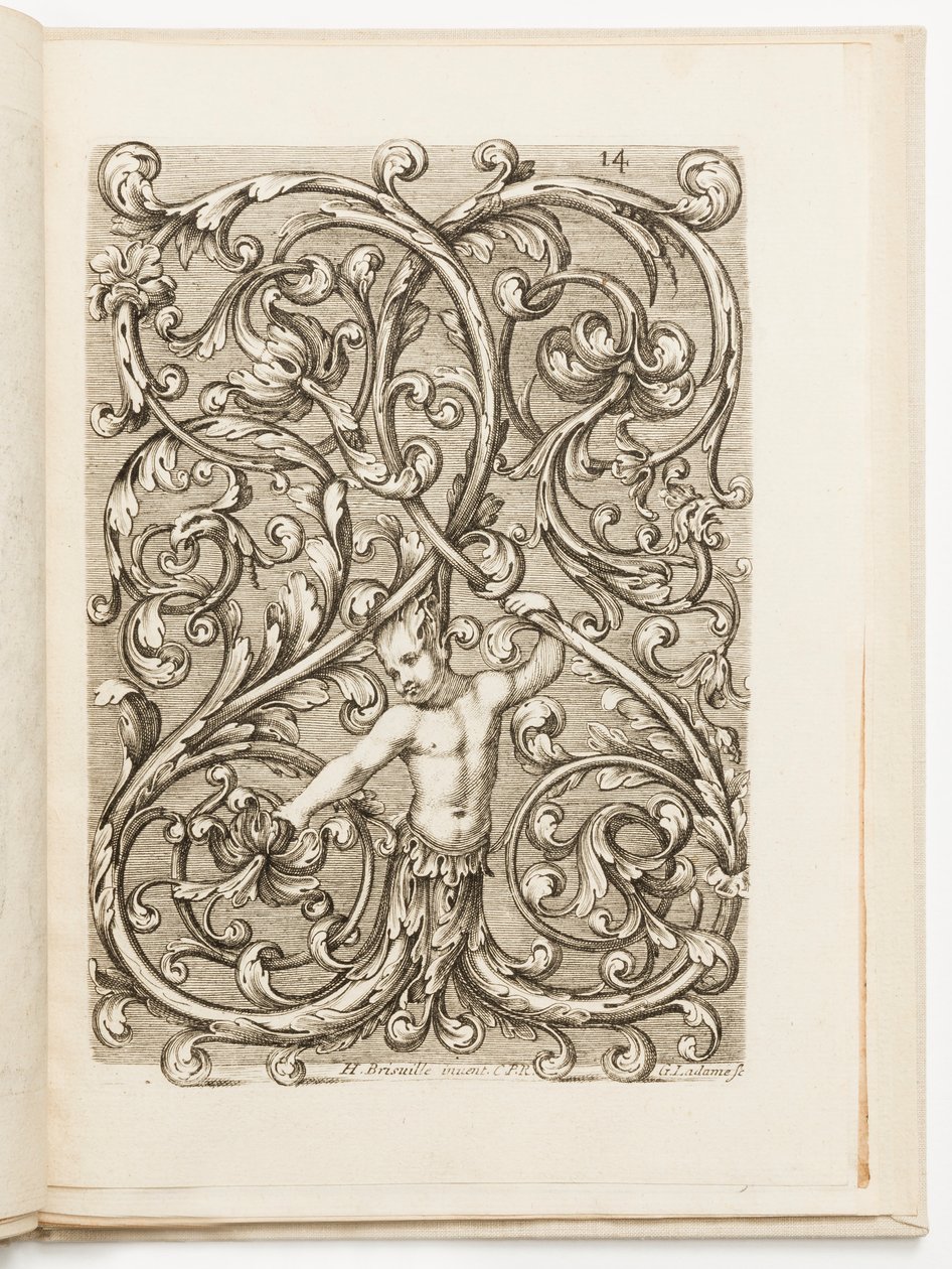 Plate 14, from Various Designs for Locksmiths by Hugues Brisville