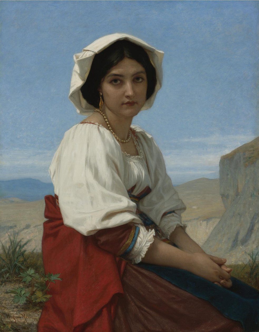 Italian Girl by Hugues Merle