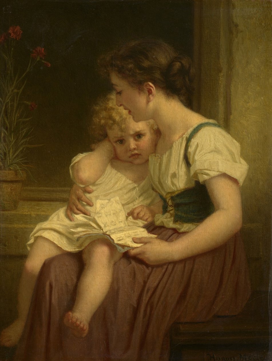 Mother and Child by Hugues Merle