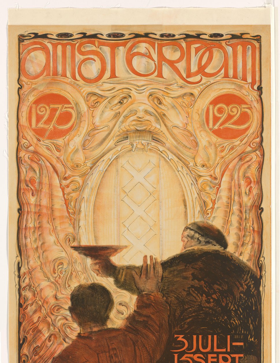 Poster for the exhibition Amsterdam 1275-1925 by Huib Luns