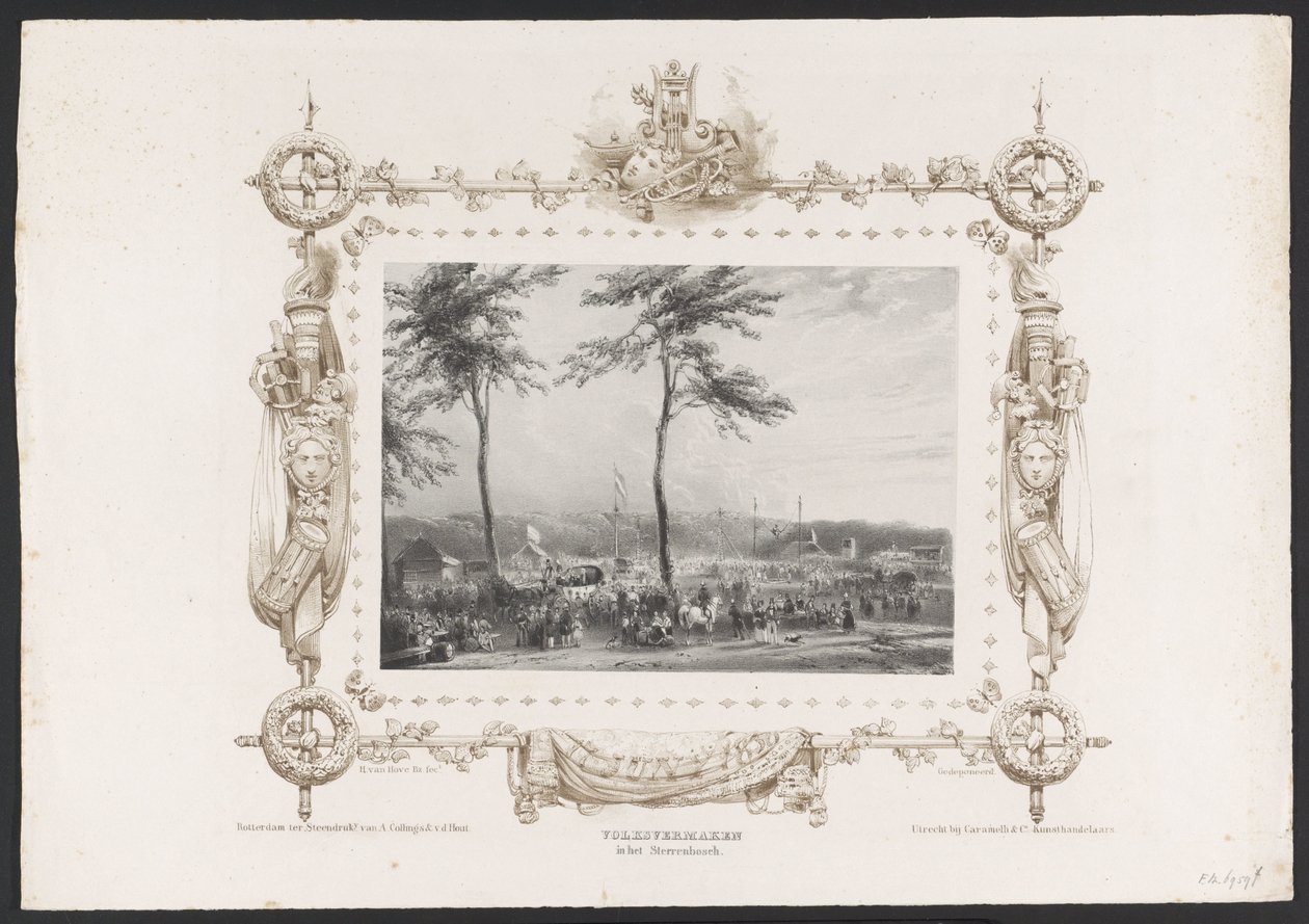 Fair and Other Entertainment, 1836 by Huib van Hove Bz