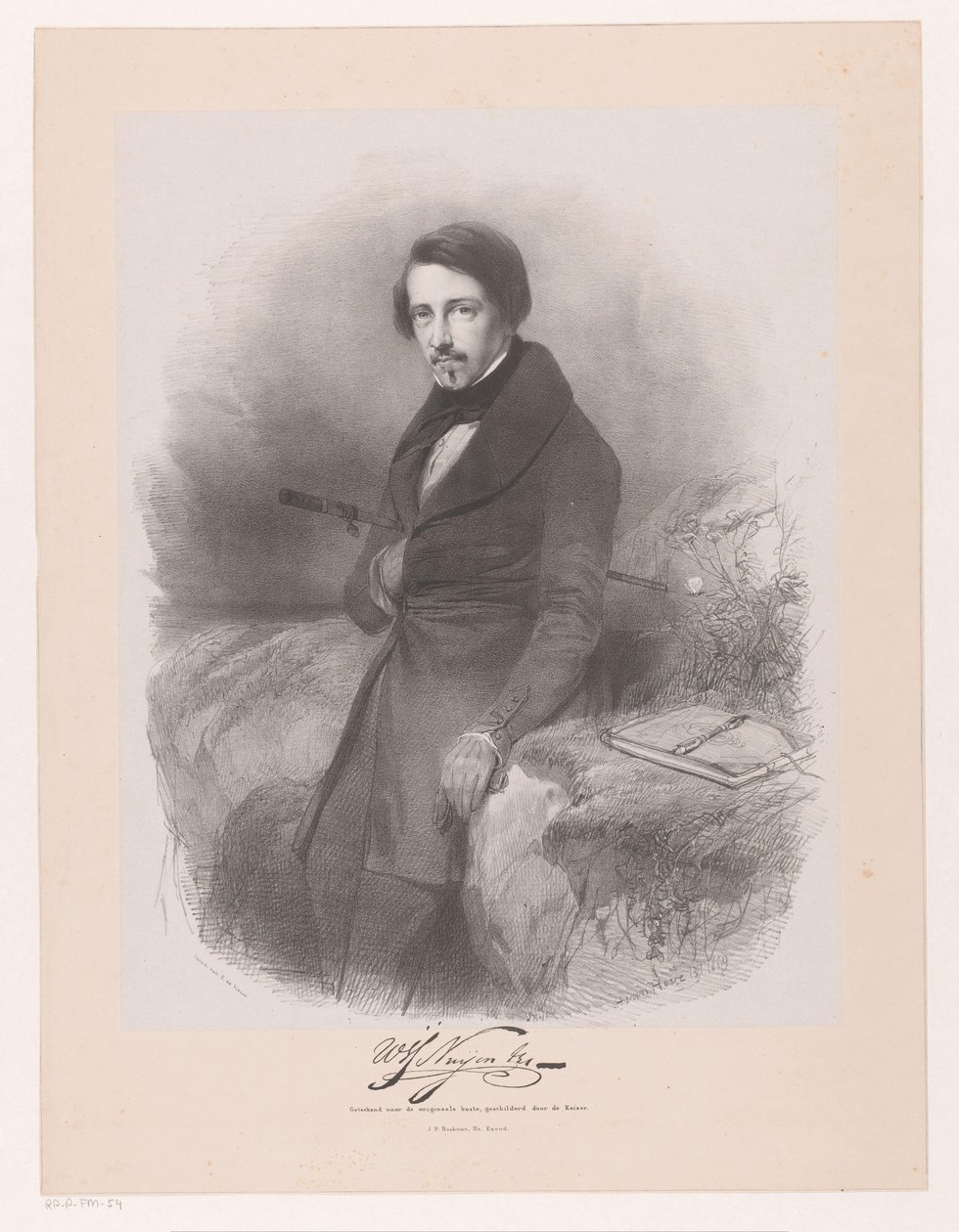 Portrait of Wijnand Nuijen by Huib van Hove Bz