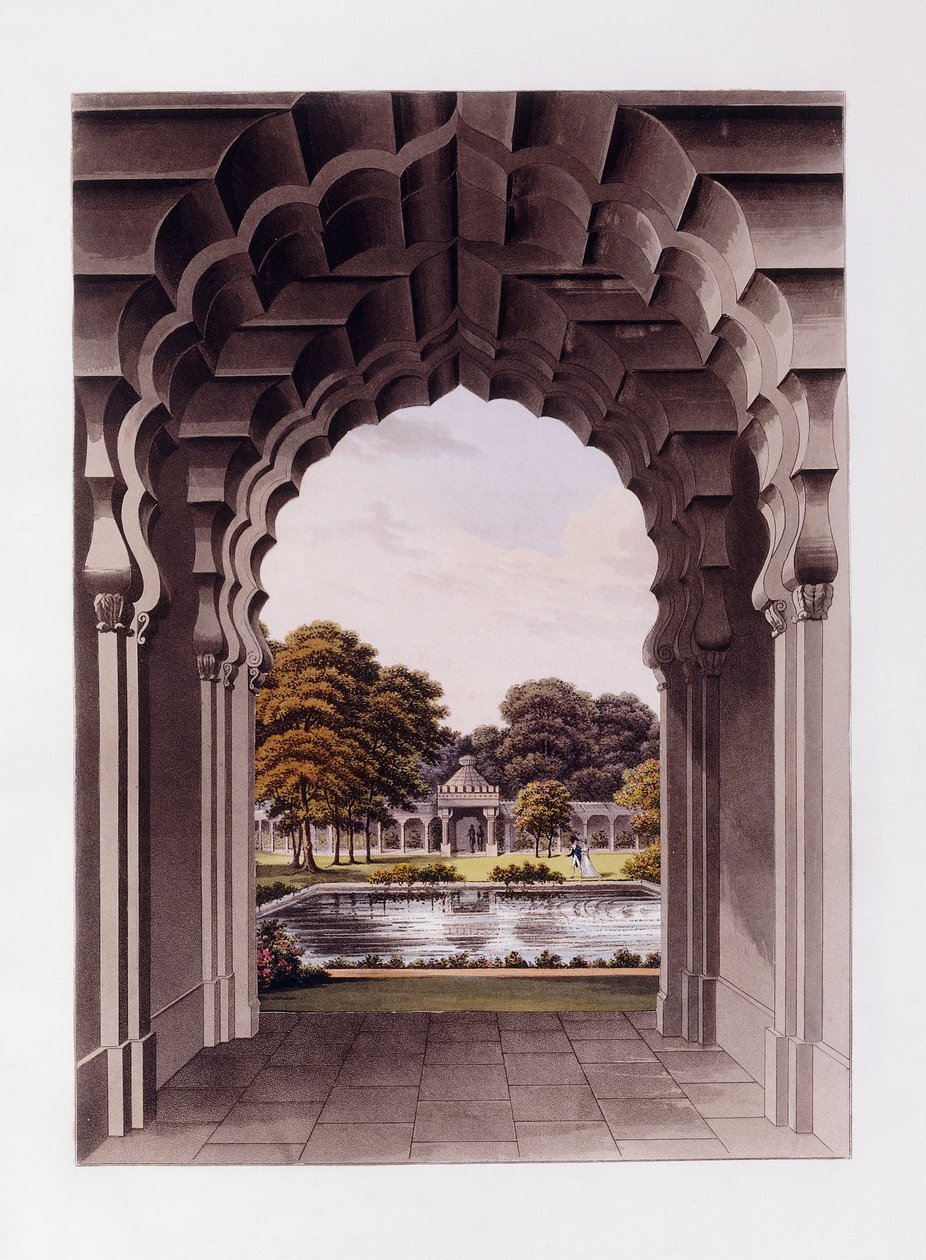 An Architectural Design with Garden by Humphry (after) Repton