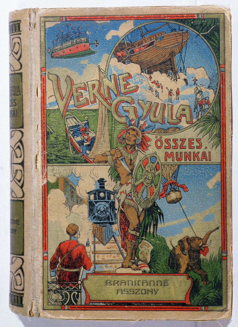 Cover of Mistress Branican by Jules Verne, early 20th century by Hungarian School