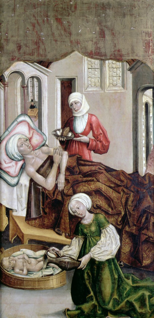 The Birth of St. John the Baptist, Kisszeben, 1490 by Hungarian School