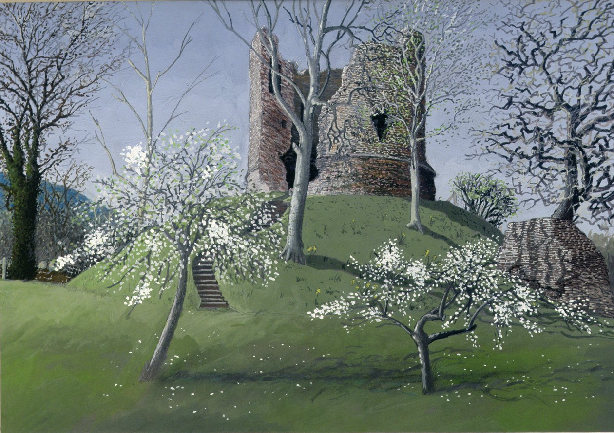 Longtown Castle, 1992 by Huw S. Parsons
