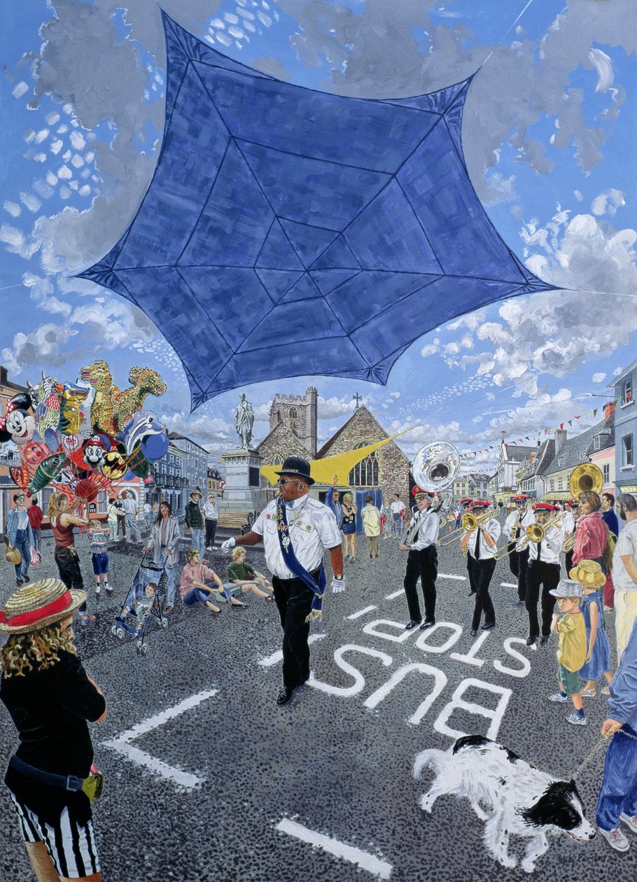 Marching Band, Brecon Jazz Festival, 1994 by Huw S. Parsons