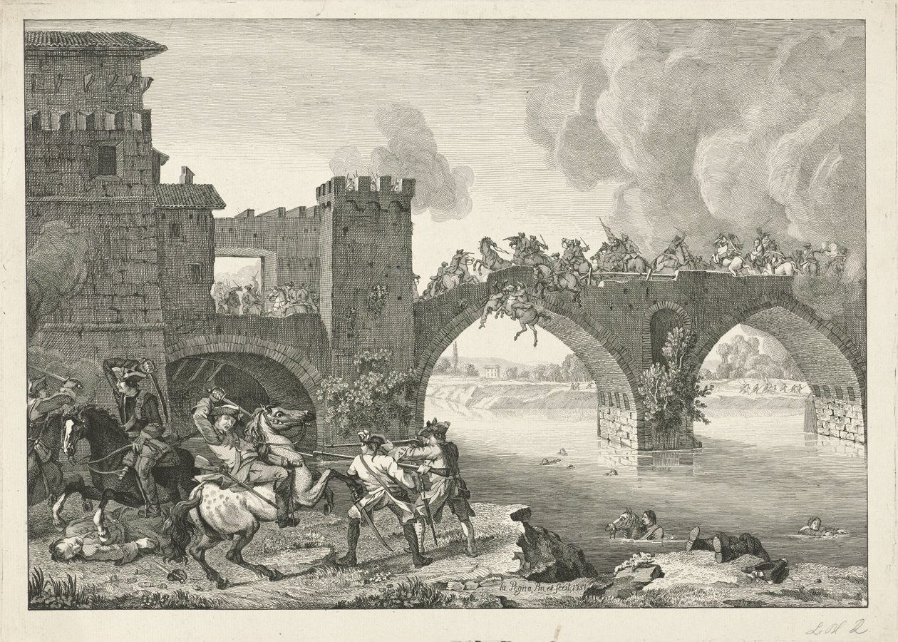 Battle on a Bridge by Hyacinth de La Pegna