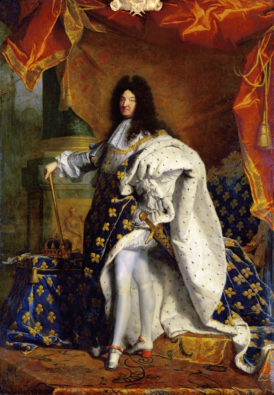 Louis XIV in Royal Costume, 1701 by Hyacinthe Francois Rigaud