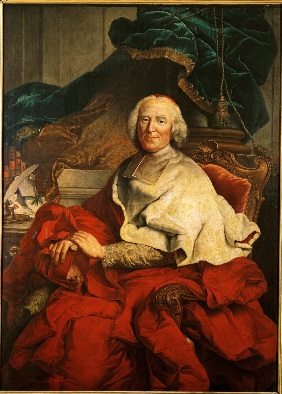 Cardinal André-Hercule de Fleury, Chief Minister of King Louis XV by Hyacinthe (studio of) Rigaud