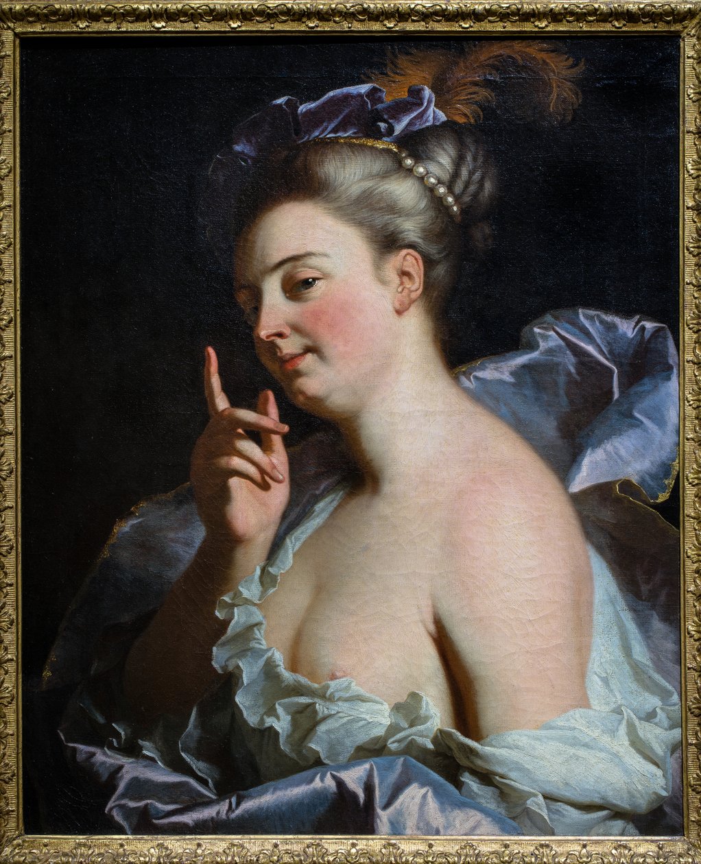 Portrait of an Unknown Woman, called The Menacing One by Hyacinthe Francois Rigaud