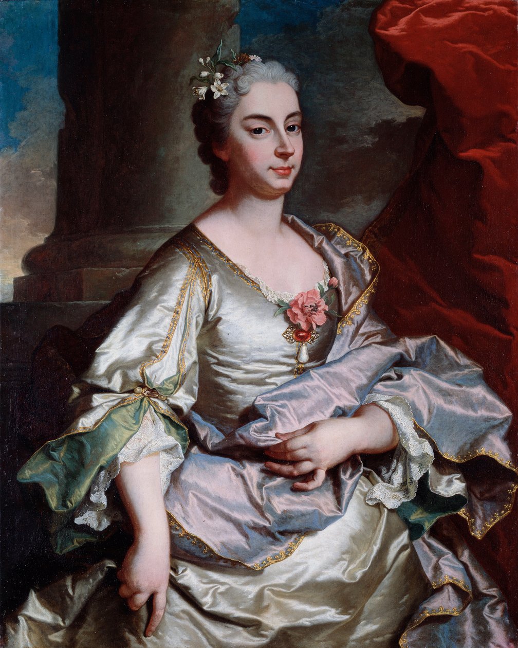 Portrait of Battina Raggi, Marquise of Brignole Sale by Hyacinthe Francois Rigaud