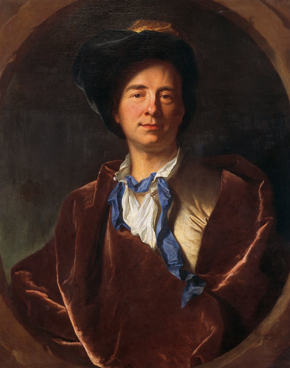Portrait of Bernard Le Bovier de Fontenelle by Hyacinthe Francois Rigaud