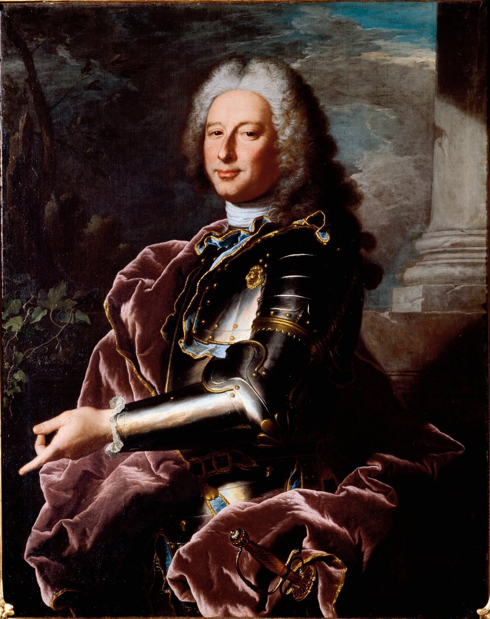 Portrait of Giovanni Francesco II Brignole Sale, Doge of Genoa and Ambassador of the Republic of Genoa in France under Louis XV by Hyacinthe Francois Rigaud