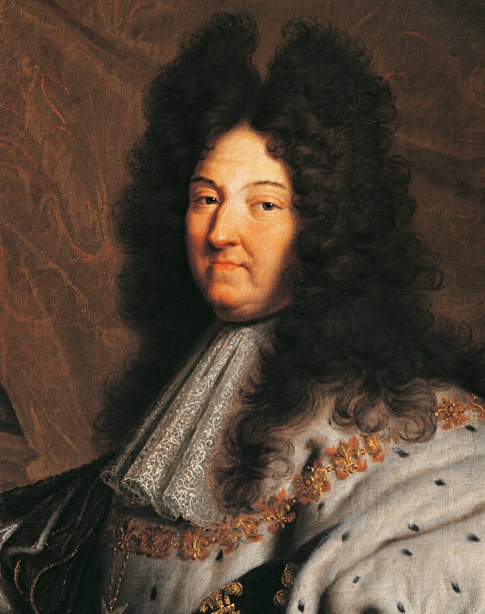 Portrait of Louis XIV of France, known as Louis the Great or the Sun King, painting by Hyancinthe Rigaud by Hyacinthe Francois Rigaud
